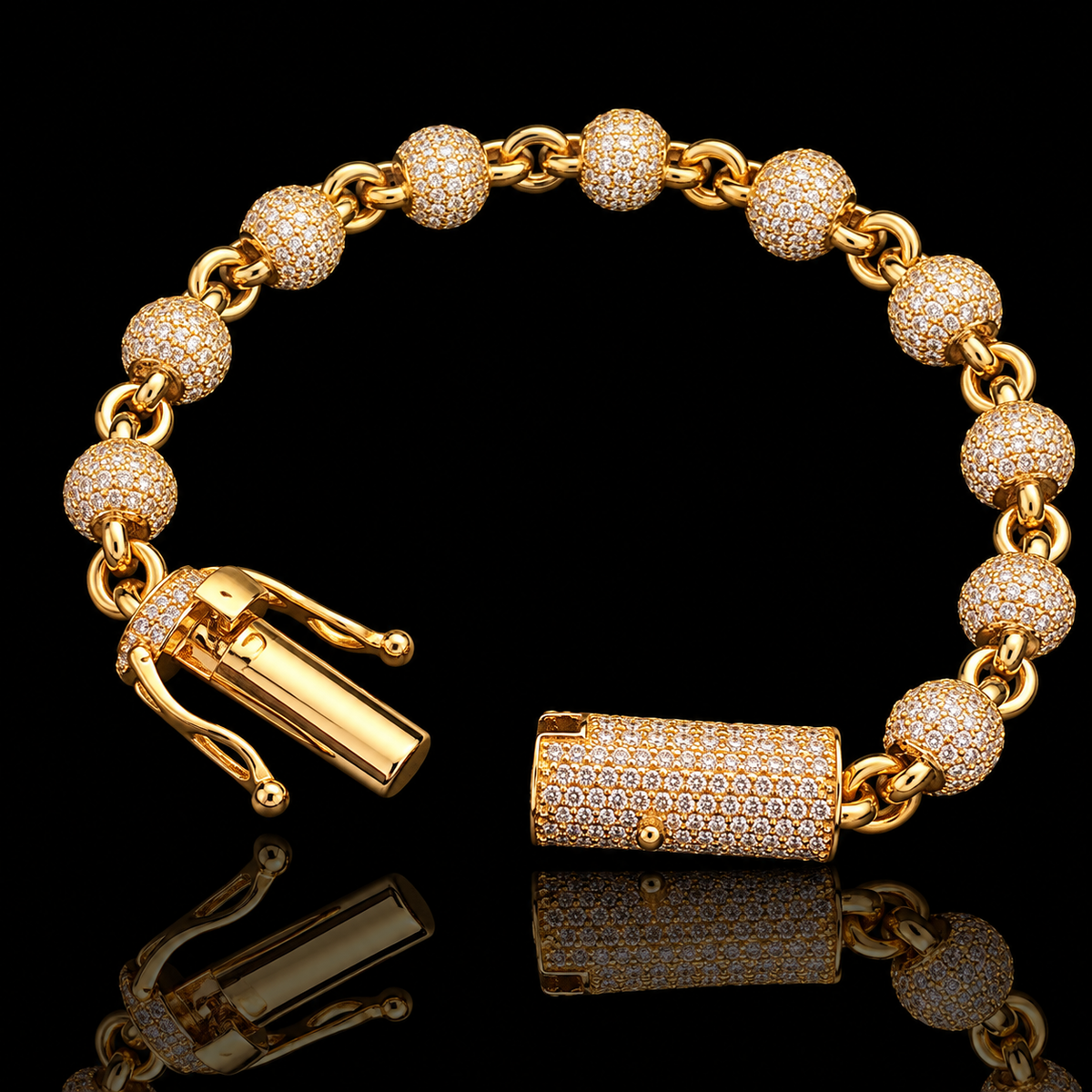 Mini Diamond Ball Bracelet