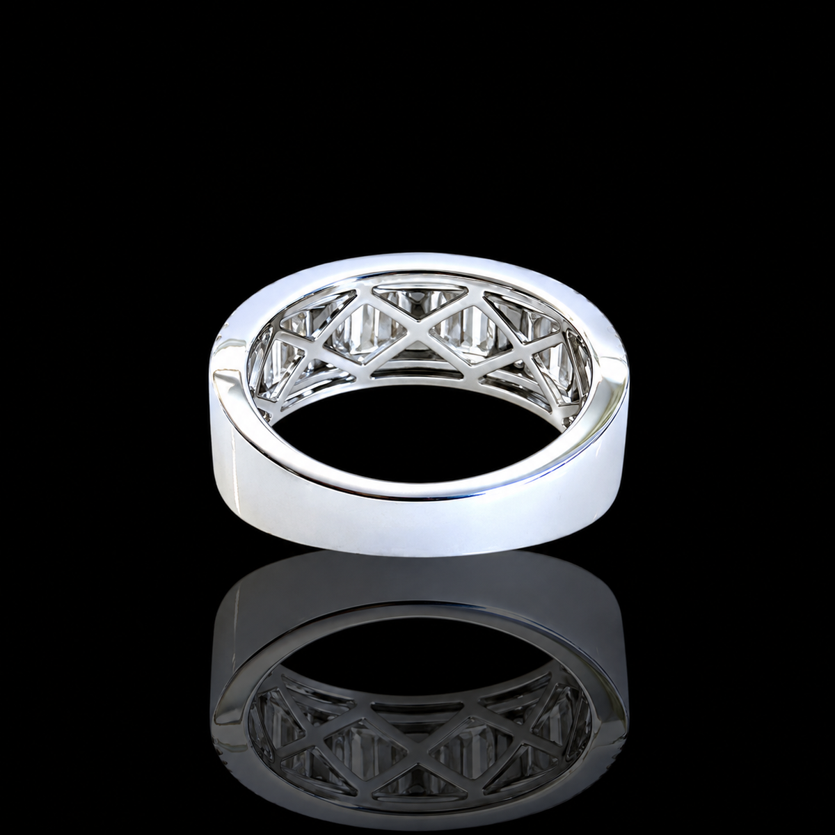 Baguette x Round Diamond Ring