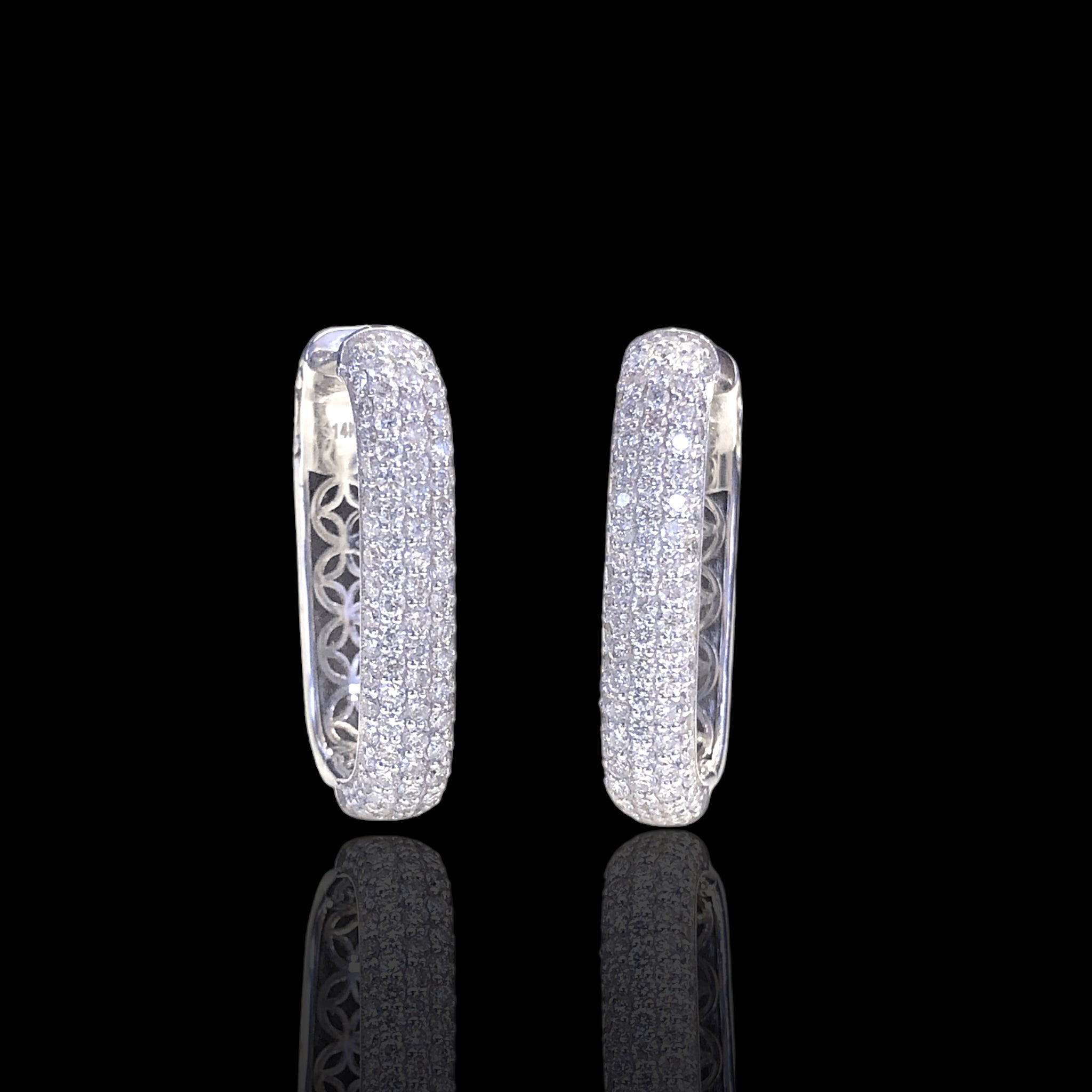 Rectangle Diamond Hoops