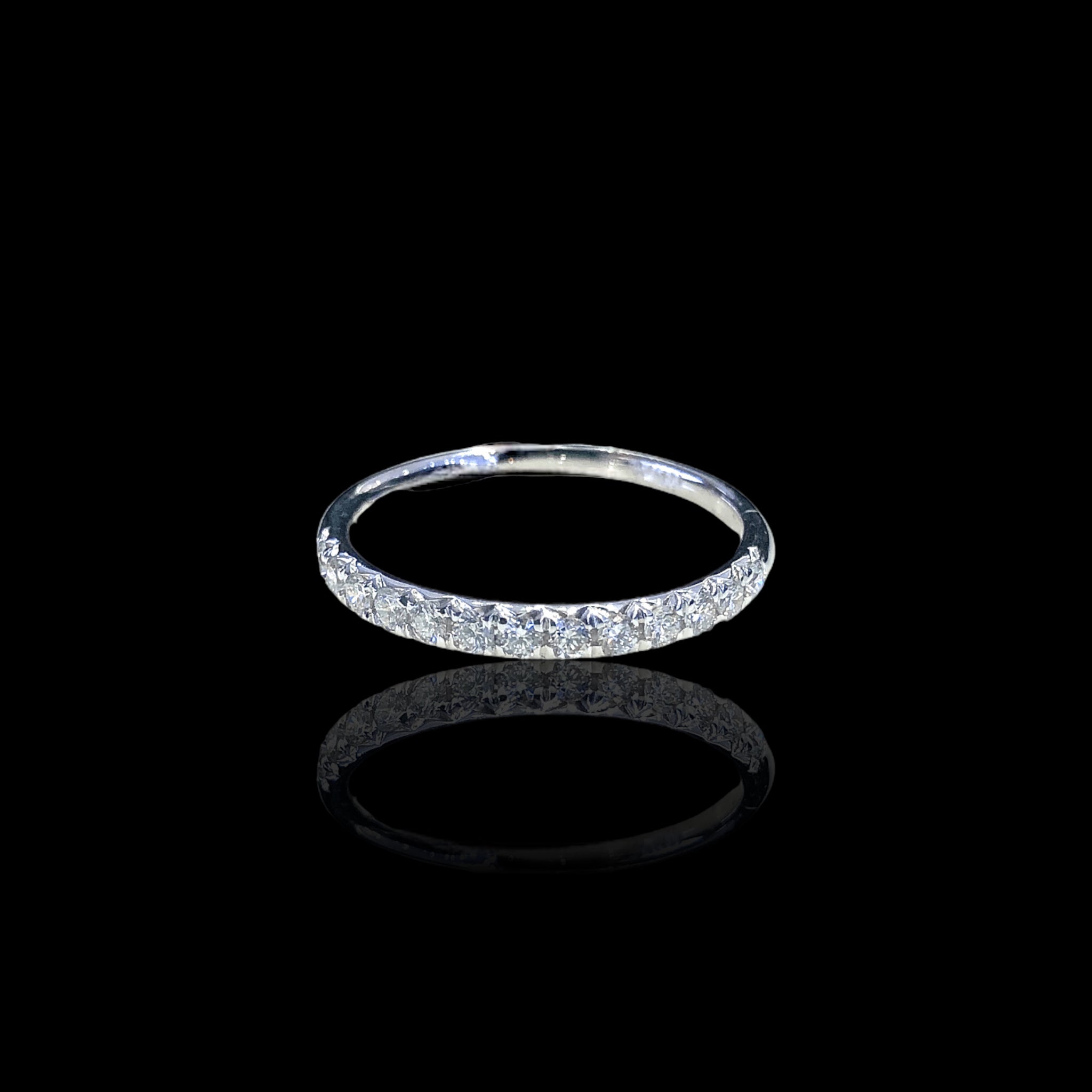 Medium Straight Diamond Band
