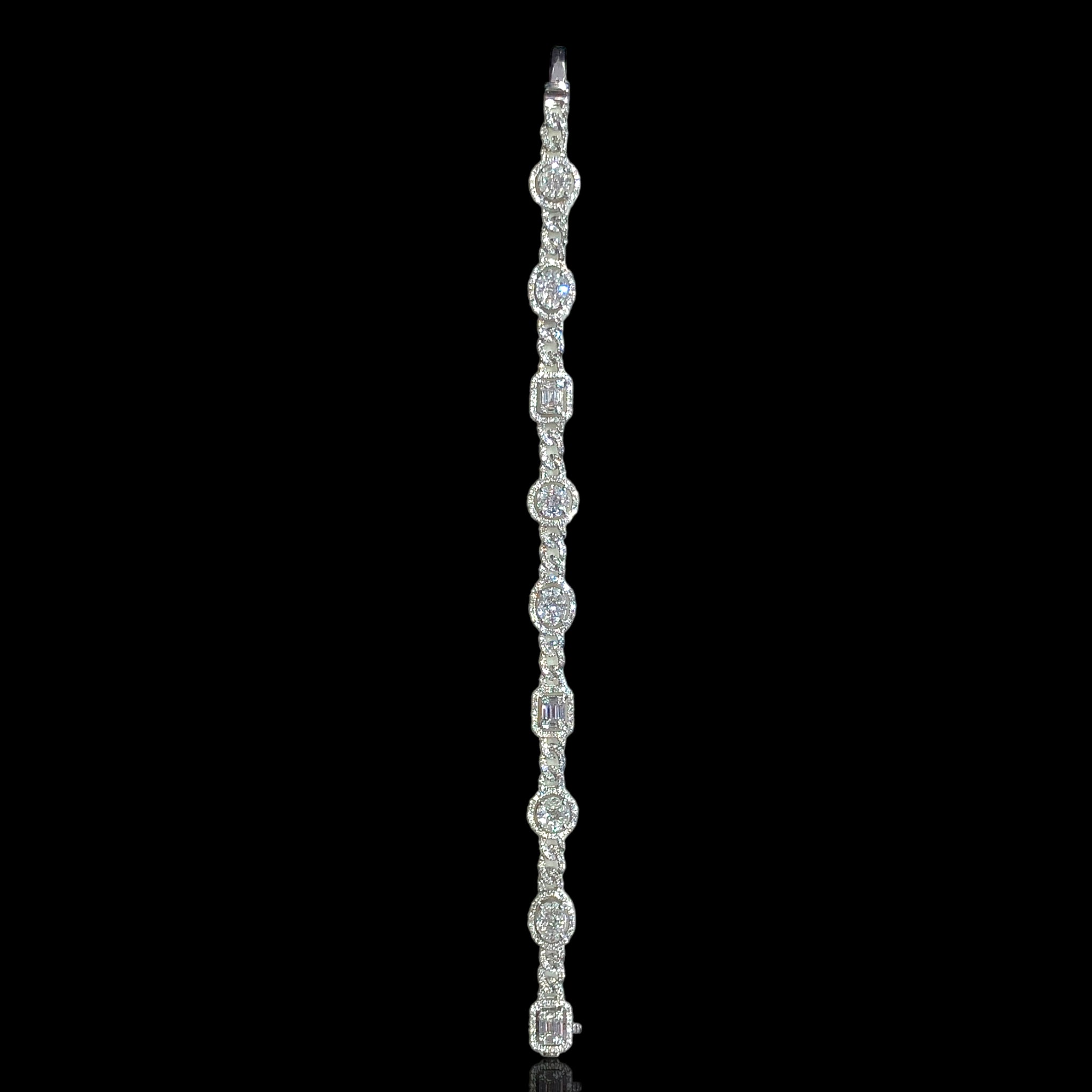 Multi-Shape Diamond x Miami Cuban Bracelet