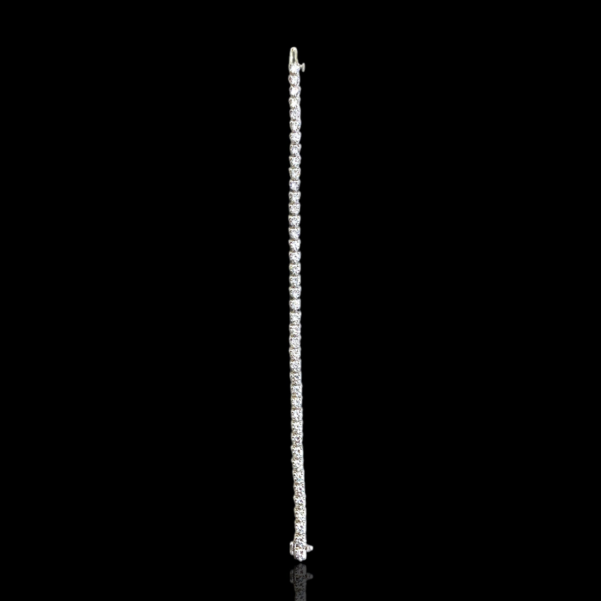Ladies Platinum Tennis Bracelet