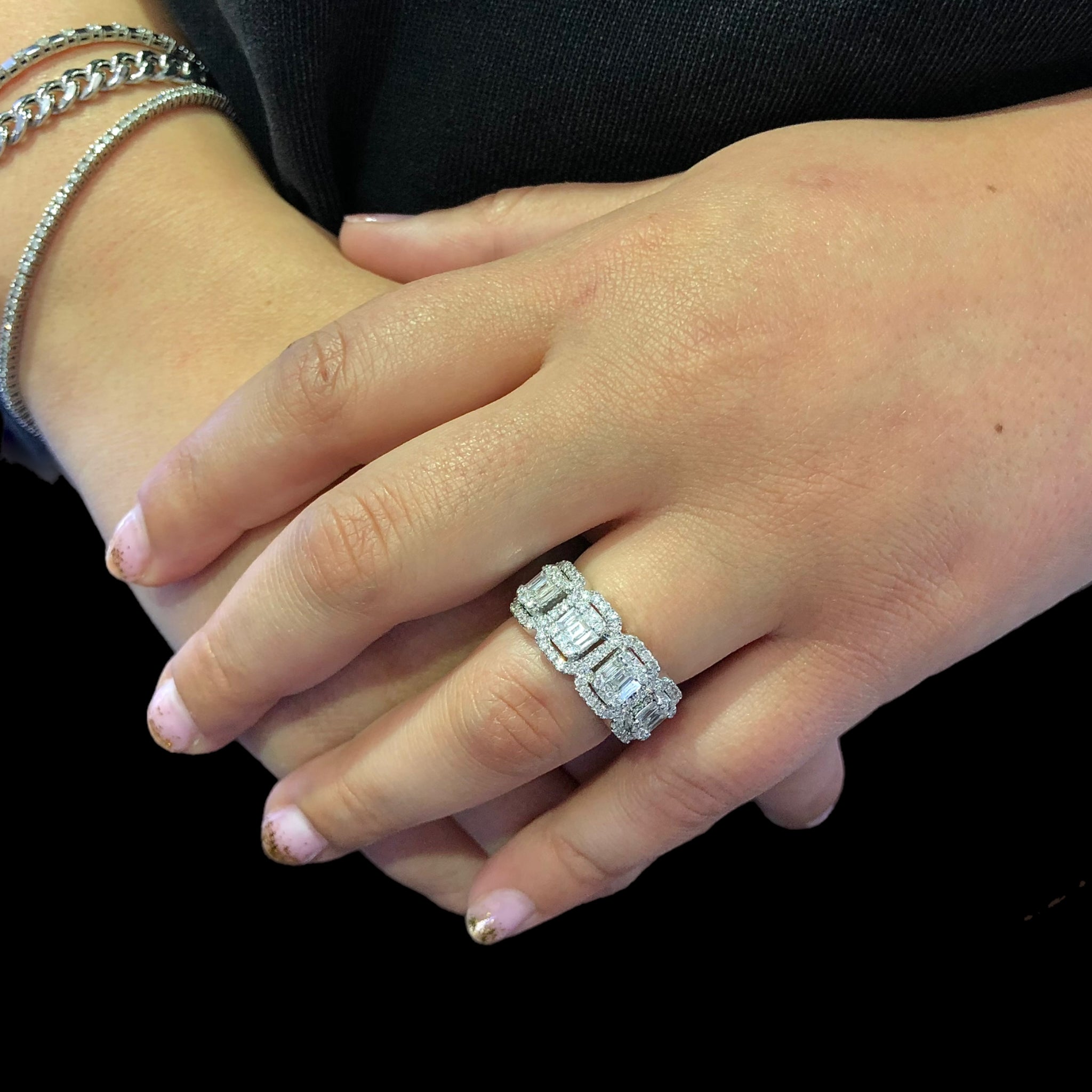 Diamond Brick Ring