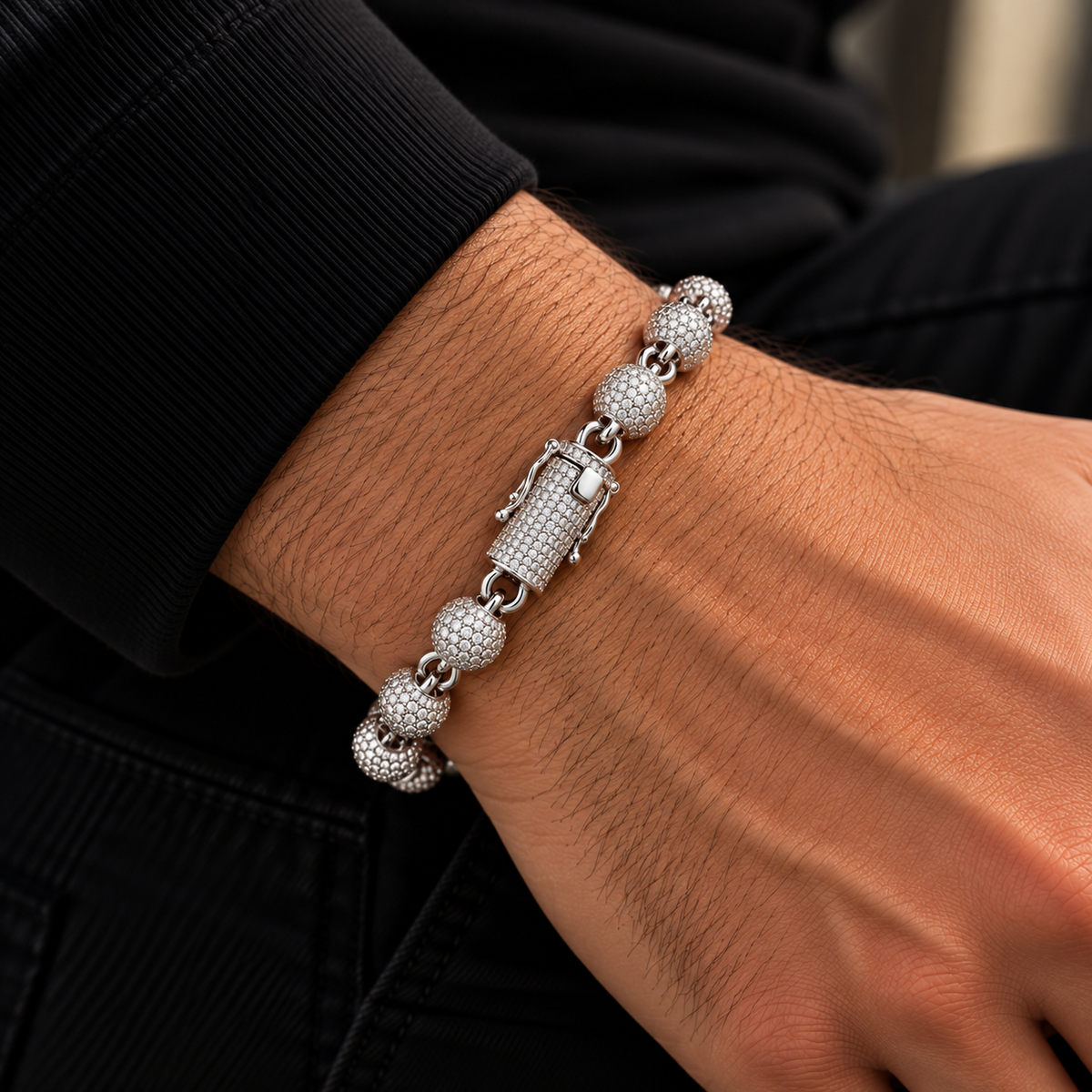 Mini Diamond Ball Bracelet