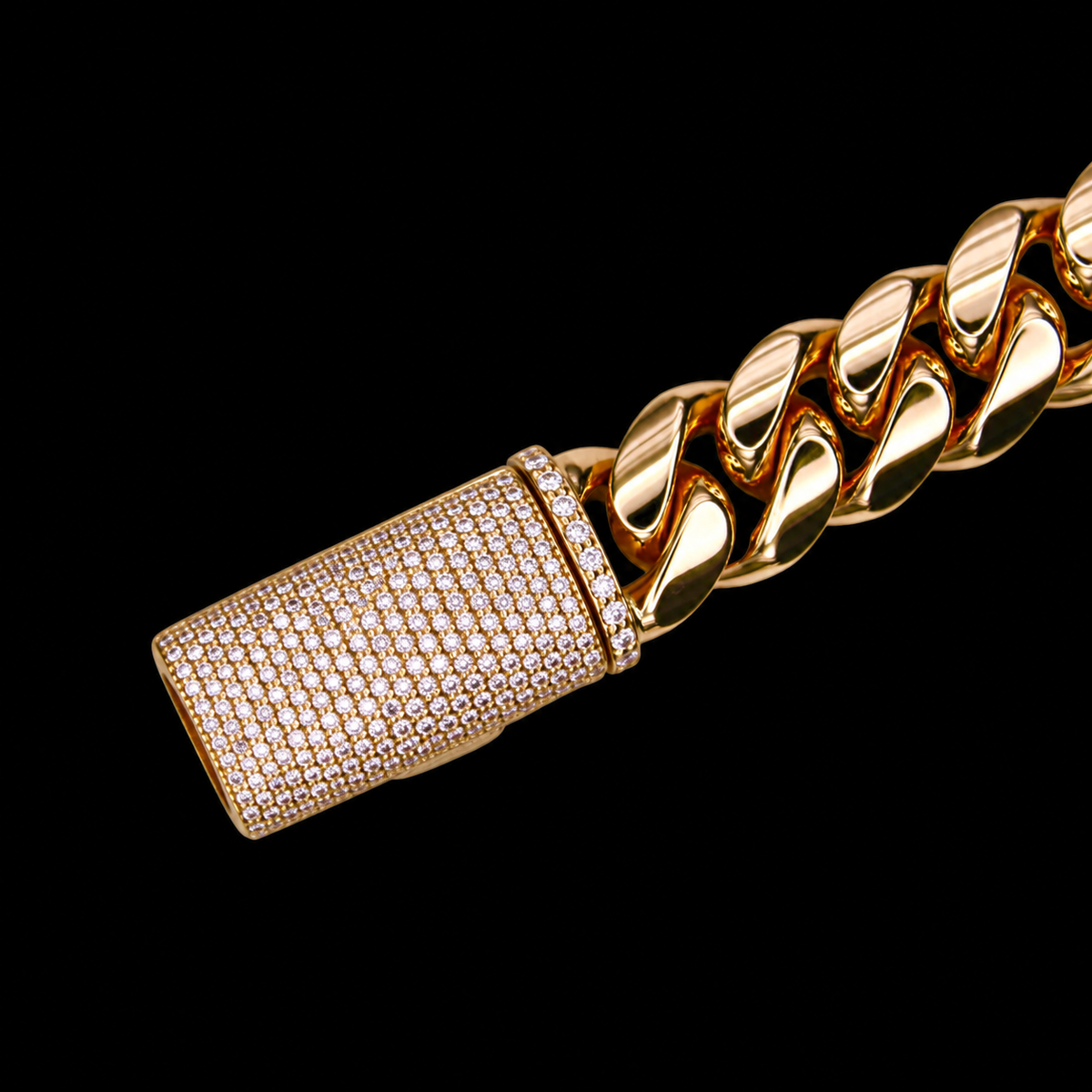 Diamond Lock Miami Cuban Bracelet