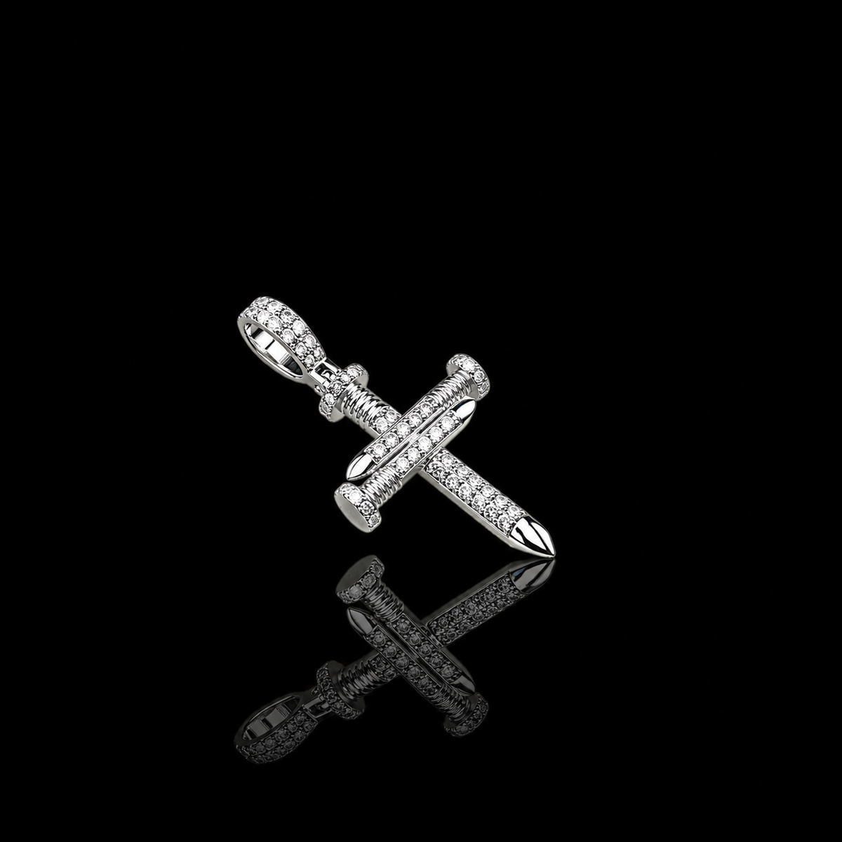 Mini Triple Nail Diamond Cross