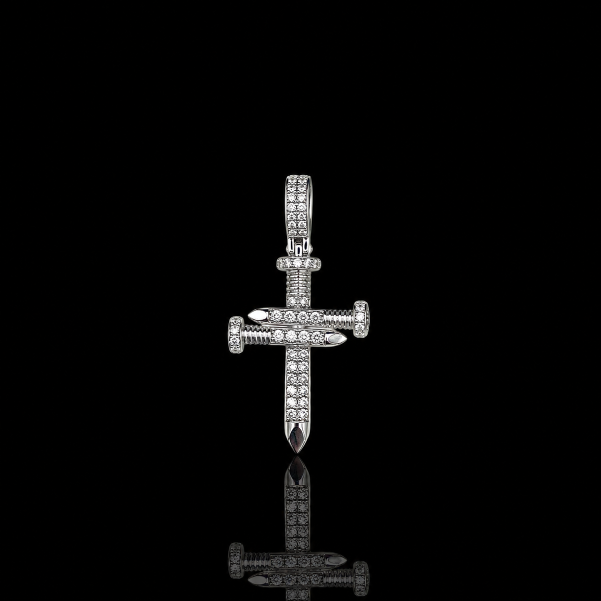 Mini Triple Nail Diamond Cross