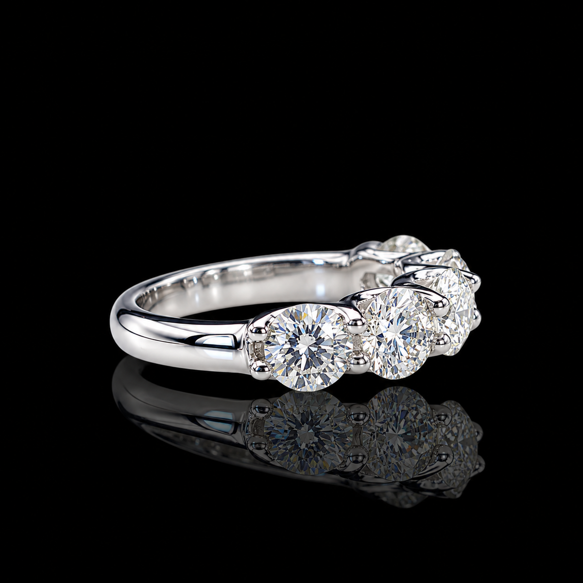 5 Diamond Ladies Ring