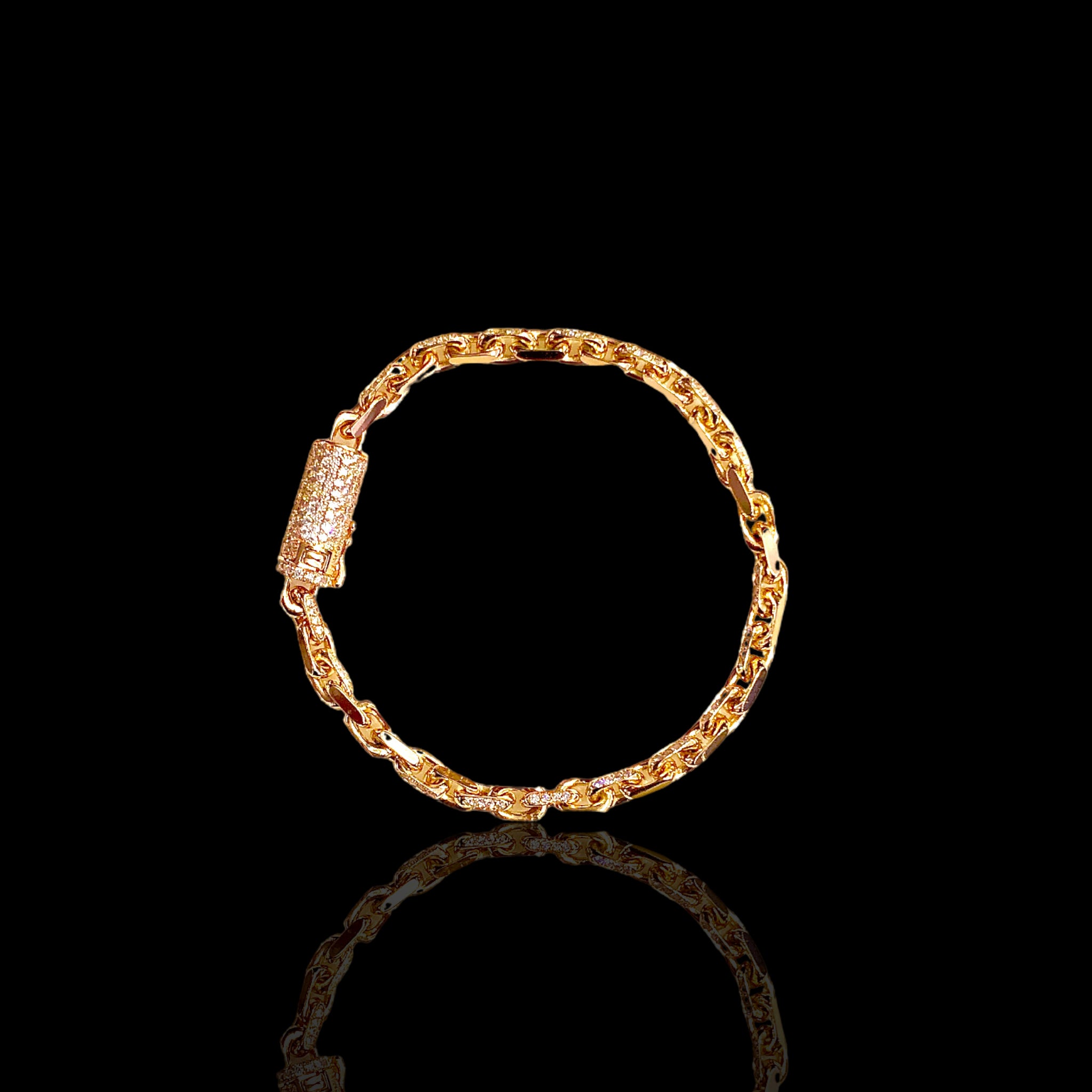 Half-Way Mens Diamond Bracelet