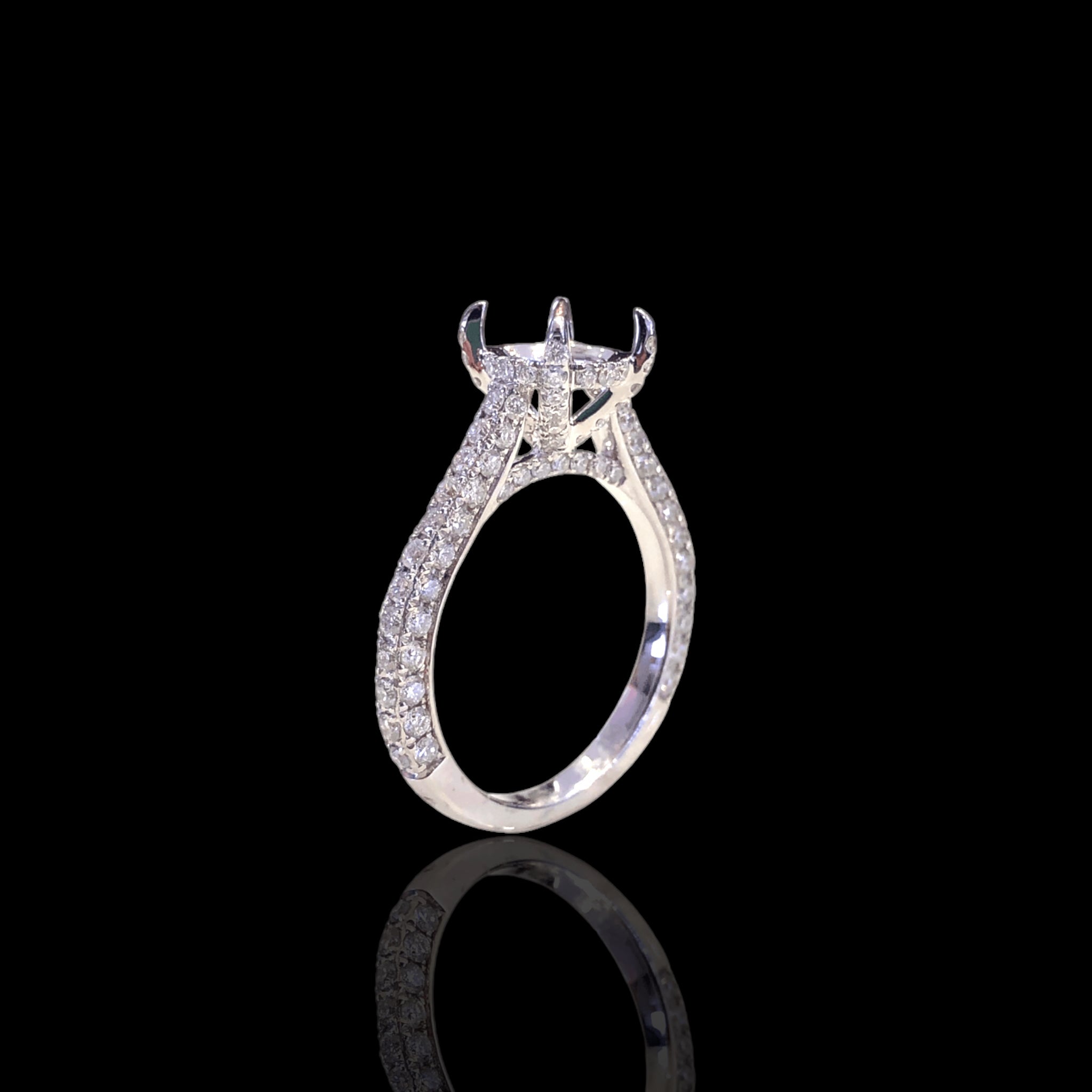 Round 3D Pave Setting