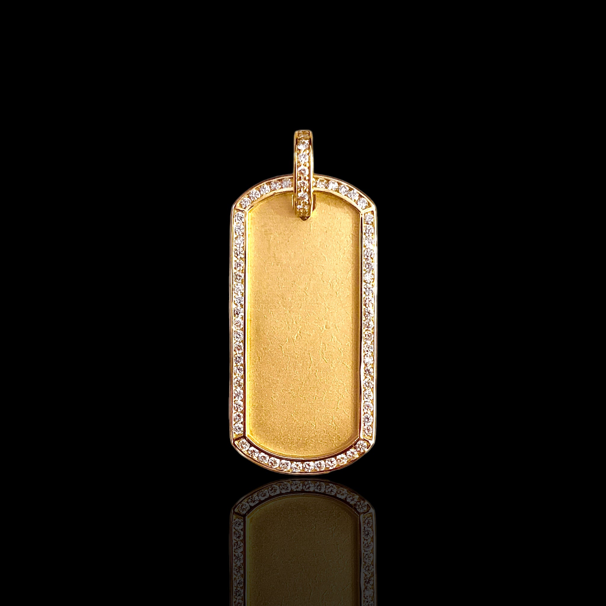 Matte Diamond Dog Tag